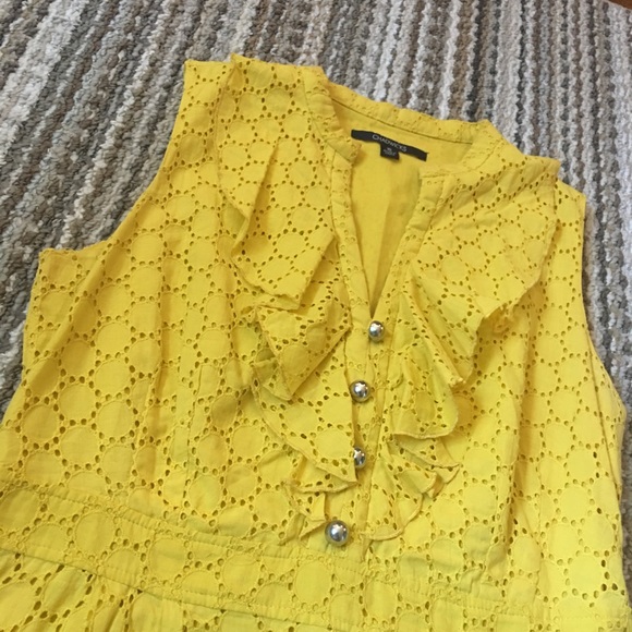 Chadwicks Yellow Dress Size 10 - Picture 2 of 5